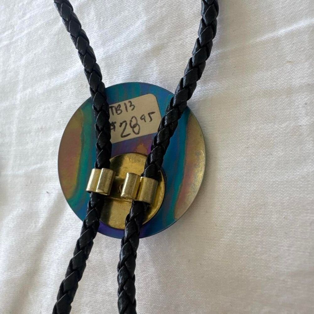 Kenneth Reid Men's Titanium Bolo Tie - Picture 4 of 5